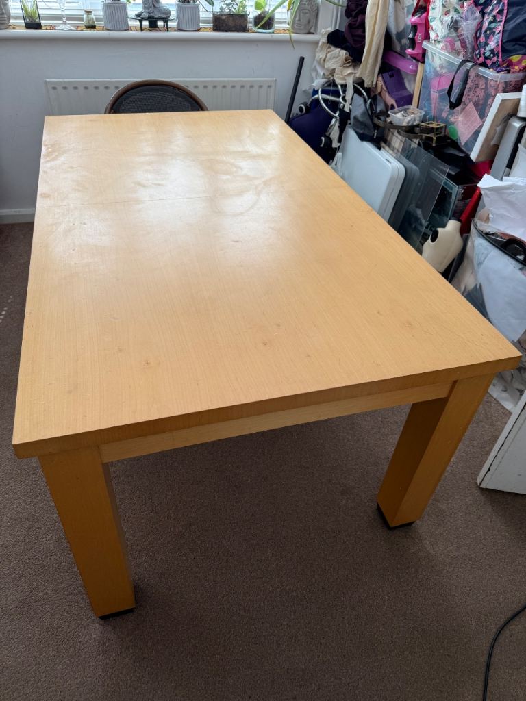 Large Wooden Dining Table 