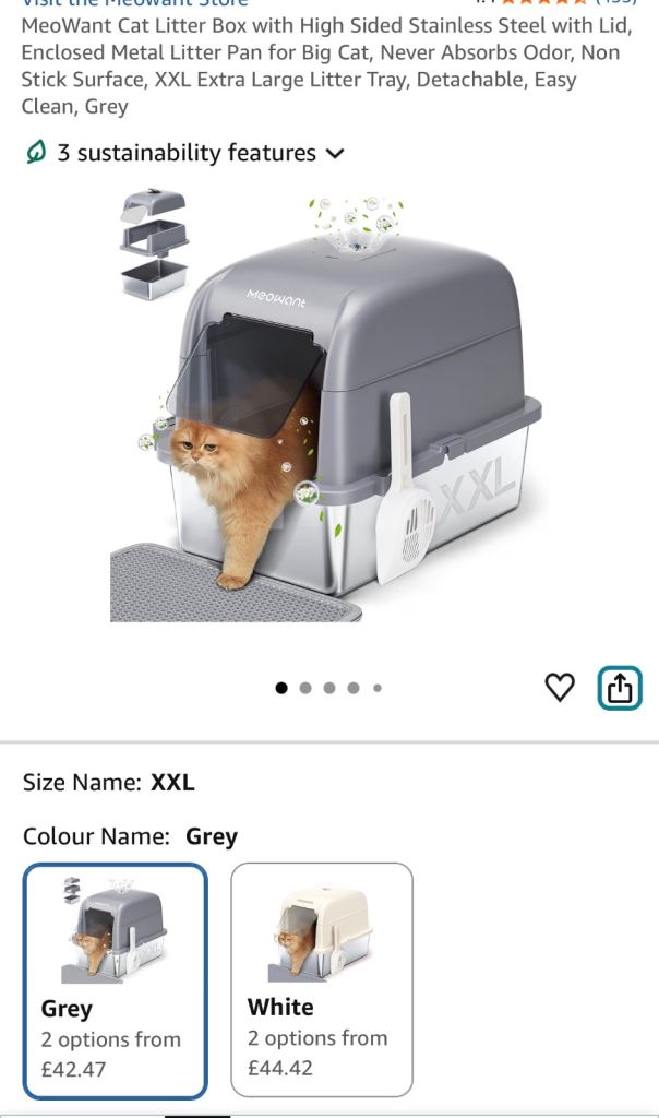 Cat litter tray 