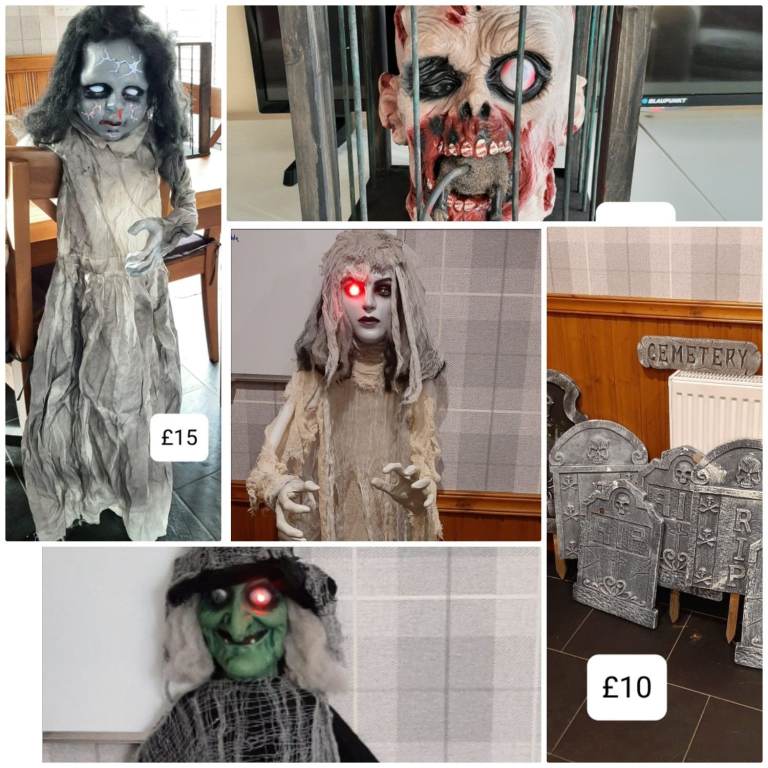 Halloween decorations.