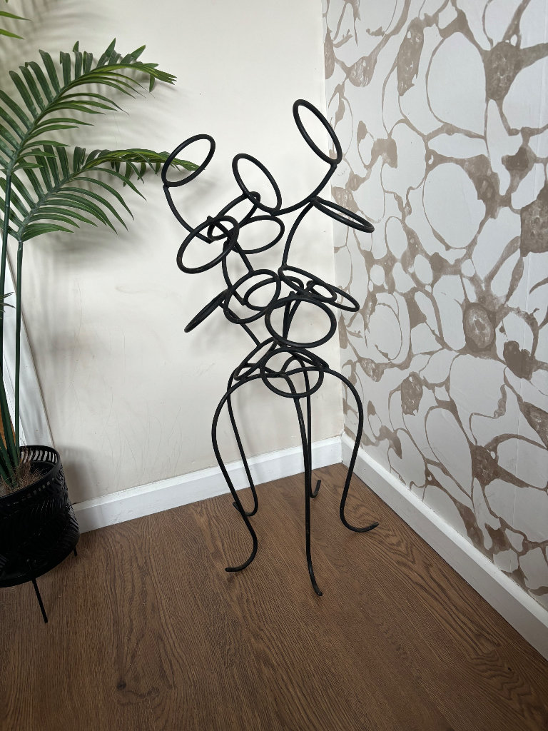 Funky Wrought Iron Wine Rack