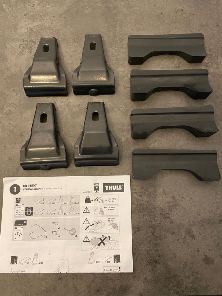 Thule 145101 5101 Evo Flush Rail Fitting Kit