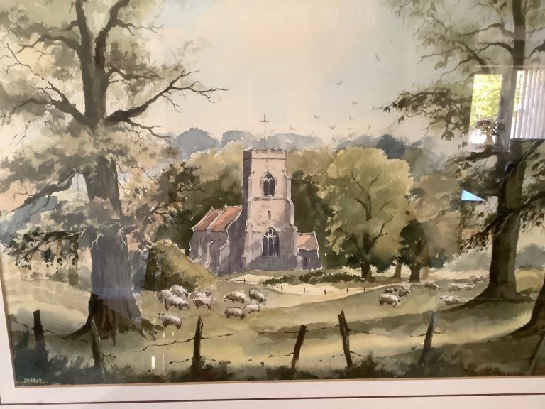 Original water colour painting by Austin Pearce 