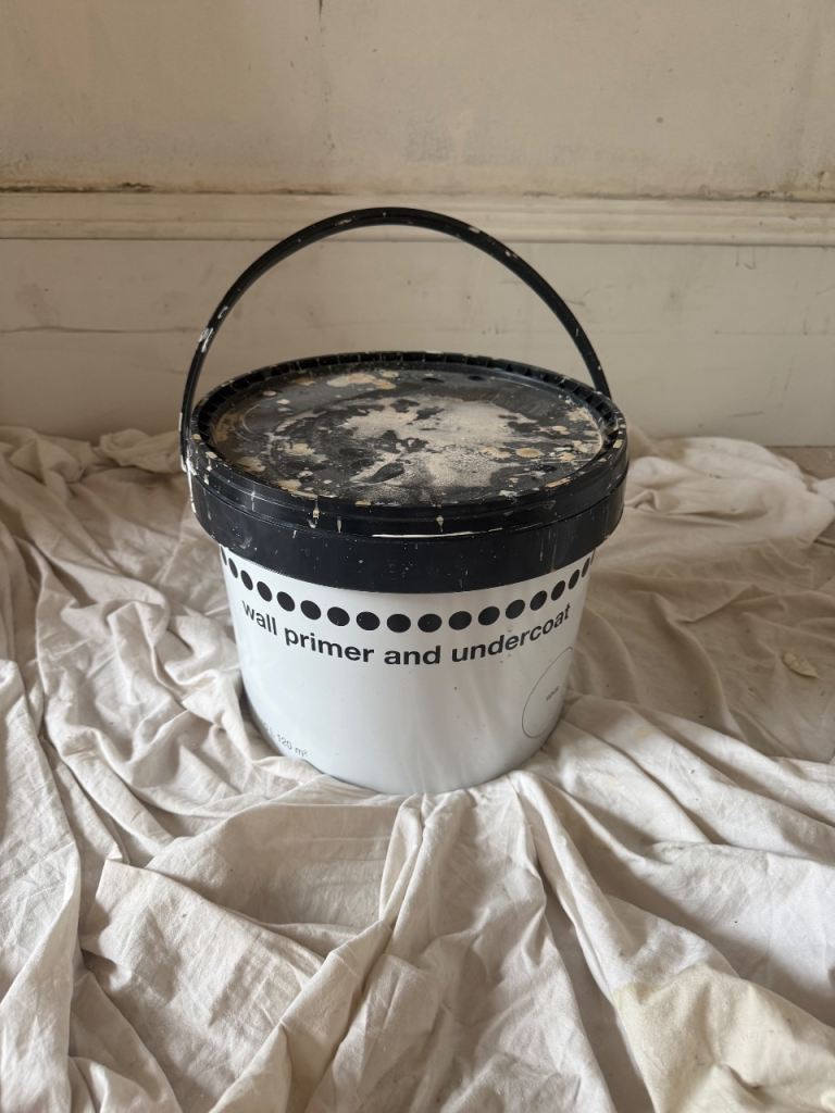 Large Bucket of wall primer and undercoat