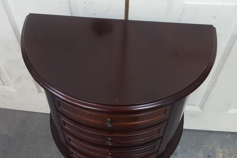 Repro Mahogany Jewellery Cabinet