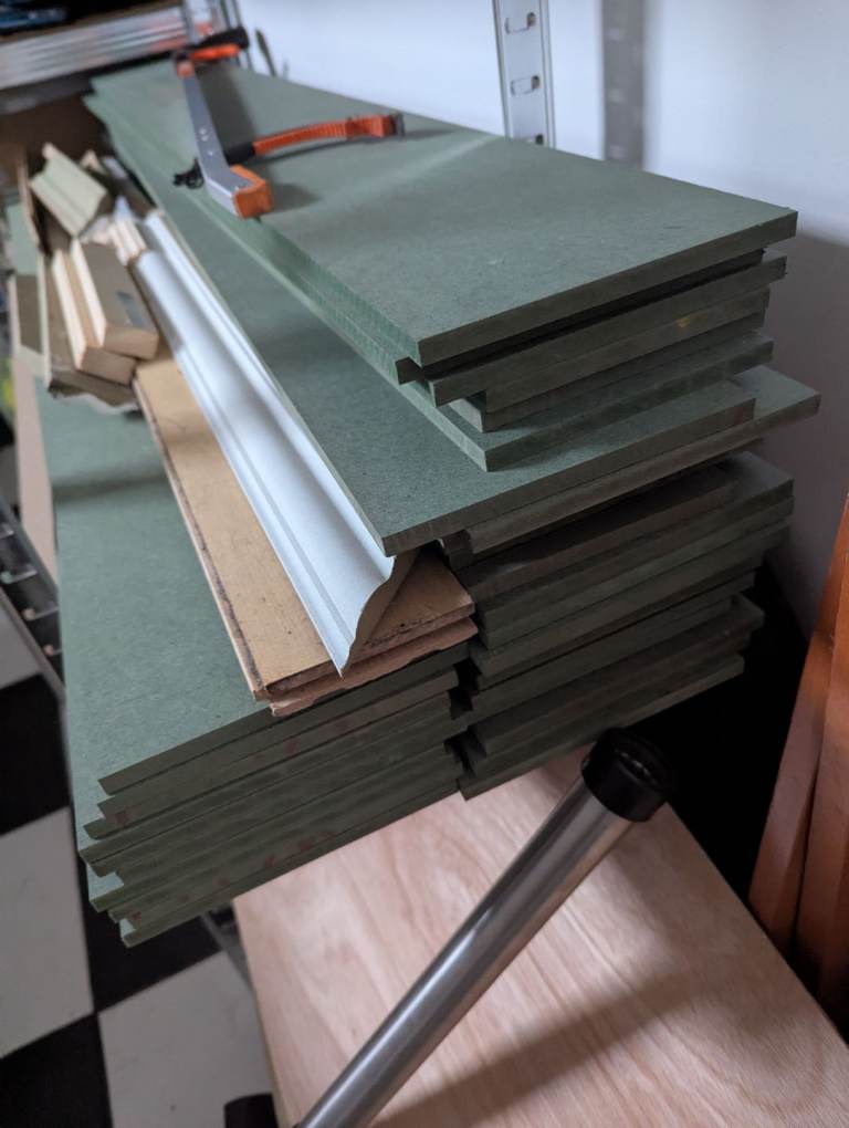 Moisture resistant MDF planks