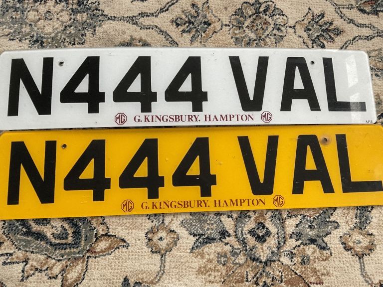 Cherished numberplate