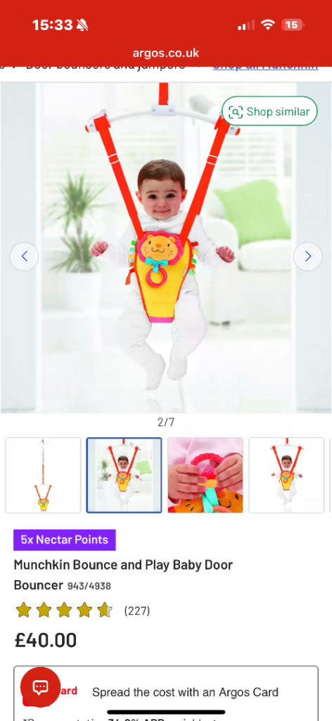 Baby door bouncer 
