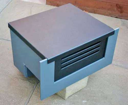 Pond Skimmer In-Wall sits on 9 inch flat block 1 1/2 or 2 inch