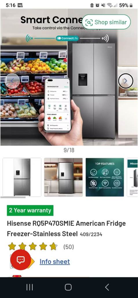 American fridge freezer 