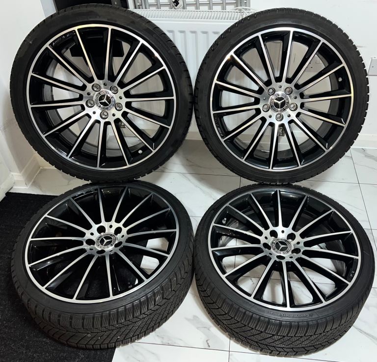 20” Mercedes Benz Turbine 4 x Alloys Wheel Rims Twist , Original E S Class 8J 9J