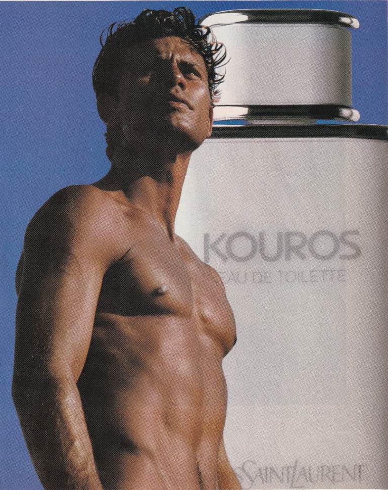 01. A Rare Original Magazine Advertisement of Yves Saint Laurent Kouros