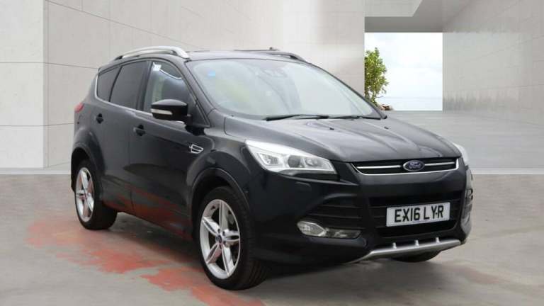 2016 Ford Kuga 2016 2.0 TDCi 180 Titanium X Sport 5dr Powershift BLACK FULL LEATHER FULL HATCHBAC...