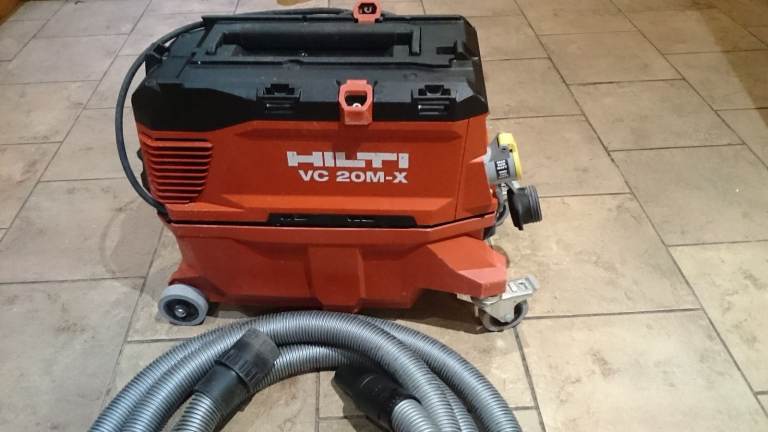 Hilti VC 20M-X Dust Extractor+Wet/Dry Vacuum+110v Auto tool start outlet 5m Hose