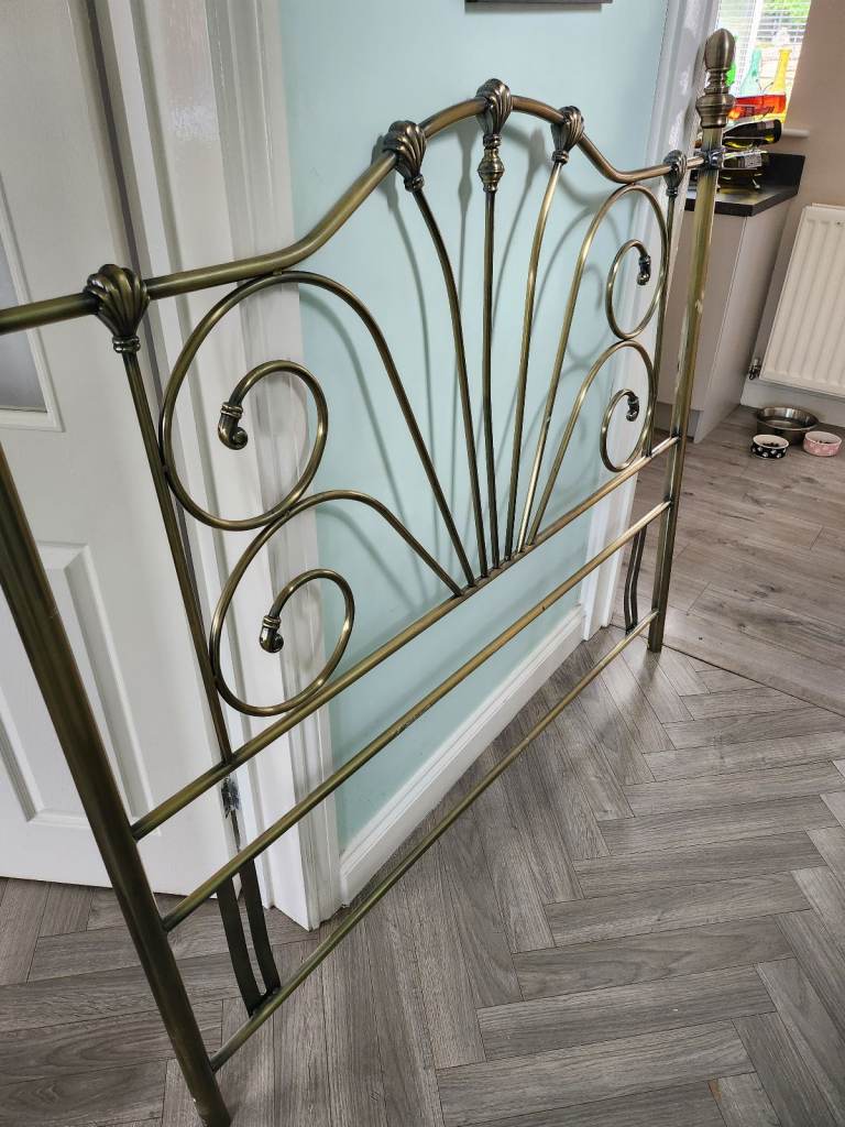 Antique Metal King Size Headboard 