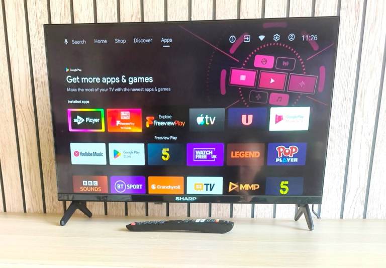 Sharp 24" inch Android Smart TV Frameless Design with Google & Chromecast 