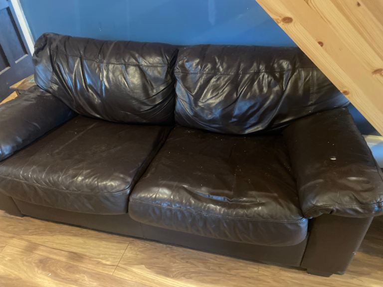 Fake leather sofa / sofabed