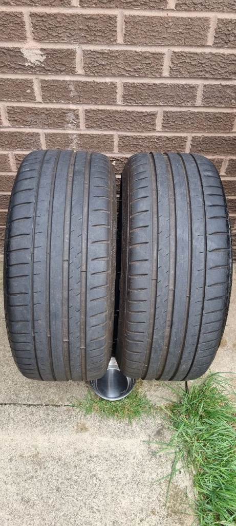 🇬🇧🚗PAIR MICHELIN PILOT SPORT 4 PS4➖️225 40 18➖️92 Y➖️5MM/6MM