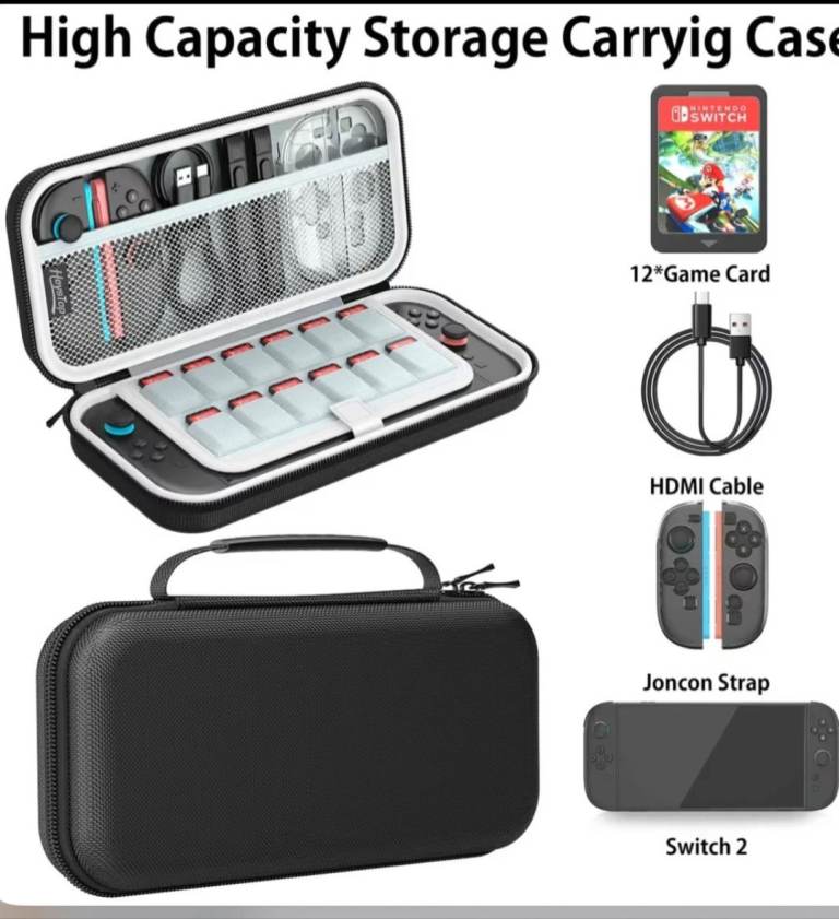 HEYSTOP Carrying Case for Nintendo Switch 2 Console 