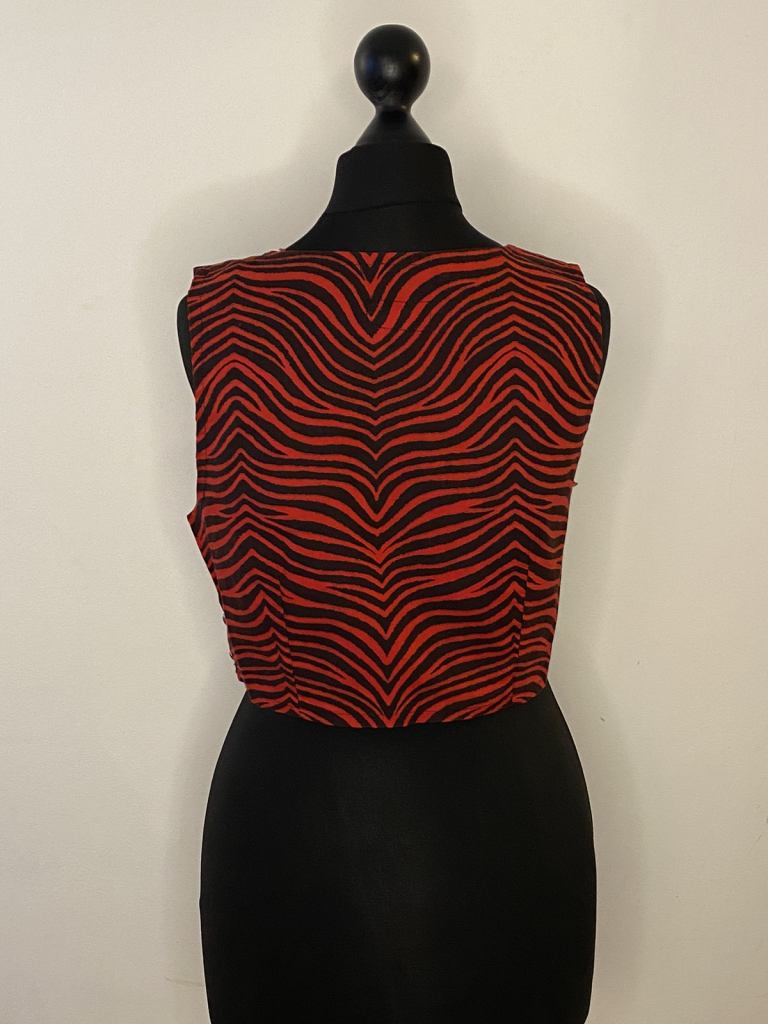 JOHNSON’S (LONDON) La Rocka Tiger Crop Top c1983