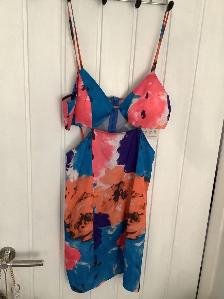 Multicoloured Cut-Out Mini Dress – As Good As New