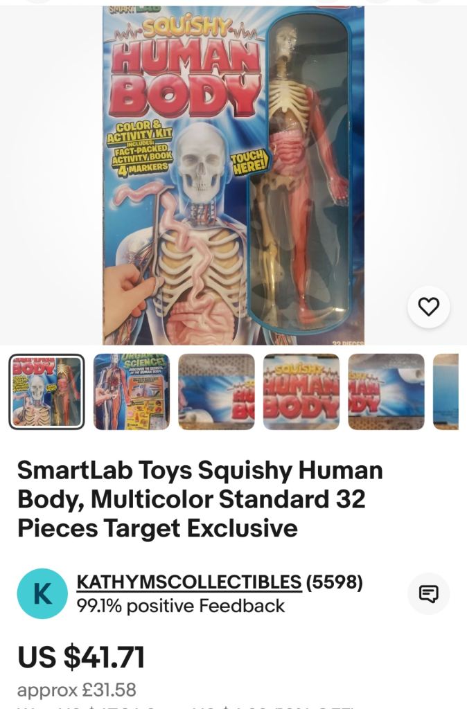 SmartLab Toys Squishy Human Body, Multicolor Standard 32 Pieces Target Exclusive 
