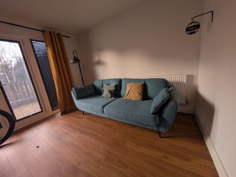 DFS French Connection Zinc 4-Seater Sofa Teal, H 88cm, W 226cm, D 93cm