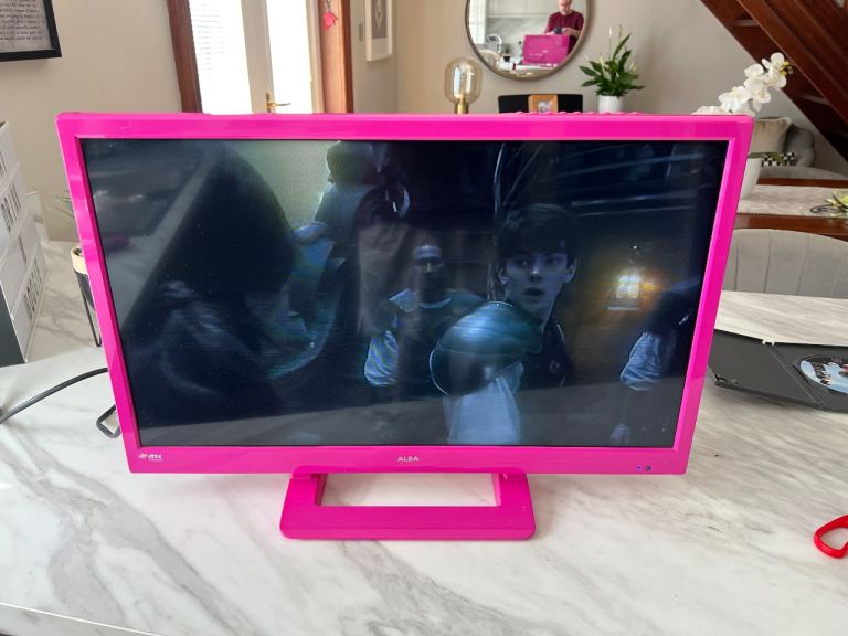 Alba 24-inch Pink LED TV with Built-in DVD Player