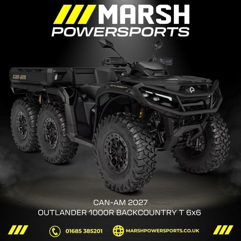 Can-Am Outlander 1000R BackCountry 6x6 2027 - Can-Am Main Dealer - Order Now!