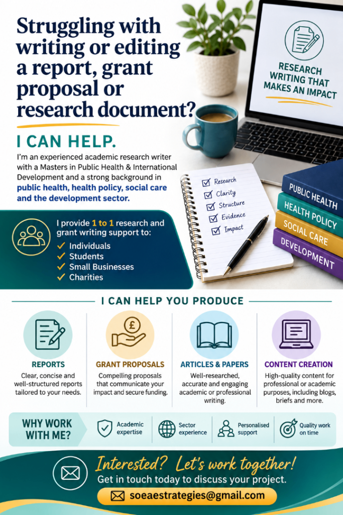 Academic research and writing support