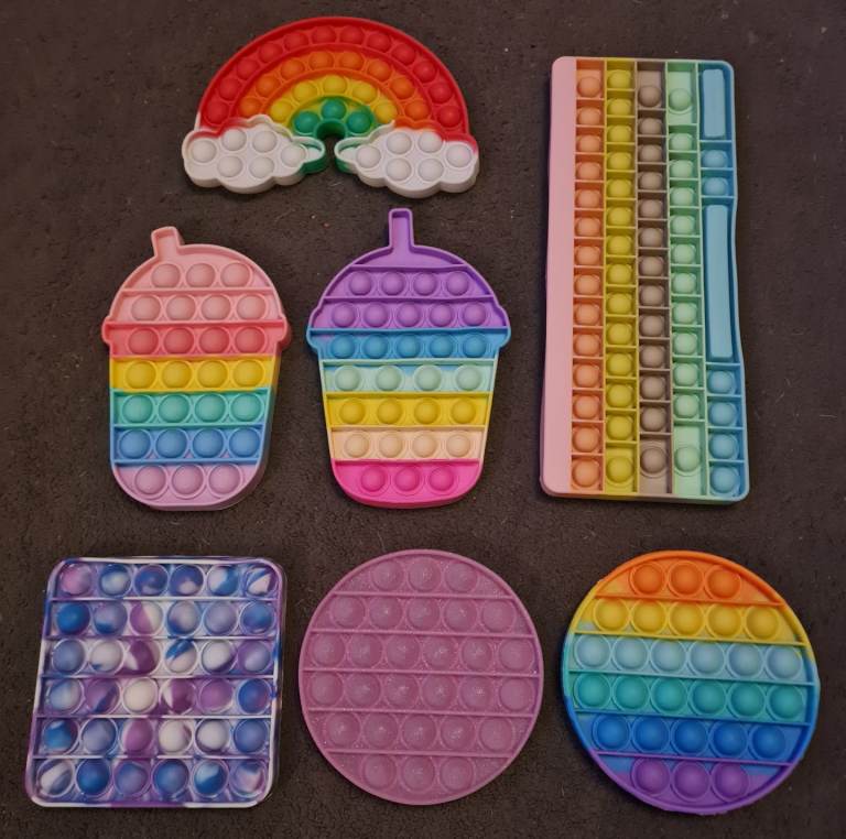 7 x Brand New Fidget Poppit Sensory Toy ADHD Stress Relief