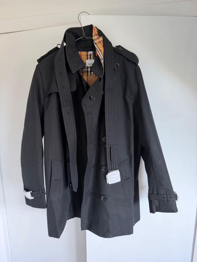 Black Trench Coat - Brand New with Tags