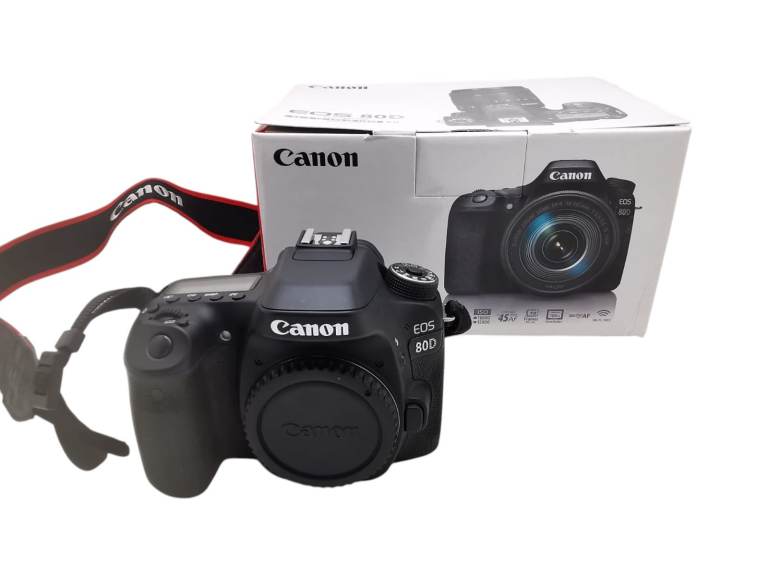 Canon EOS 80D 24.2MP DSLR Camera – WiFi, Full HD, 45-Point AF Body Only (Mint Like New)