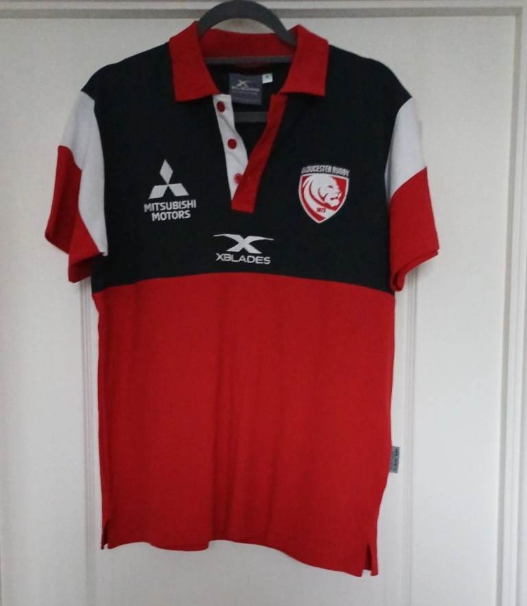 Gloucester Rugby Red Shirt Jersey Size S