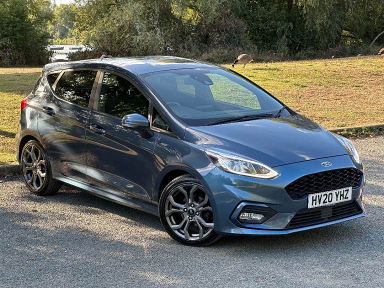 2020 FORD FIESTA ST-LINE MHEV 1.0 ECOBOOST 125BHP 5 DOOR BLUE MOT  CARPLAY NAV FSH USB DAB CAT S
