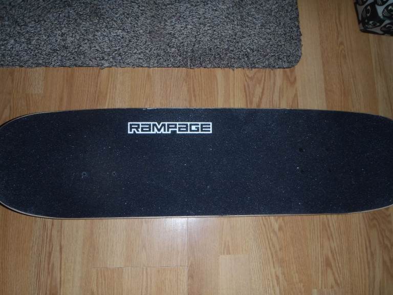 Rampage Block Logo Complete Skateboard - Black/Grey