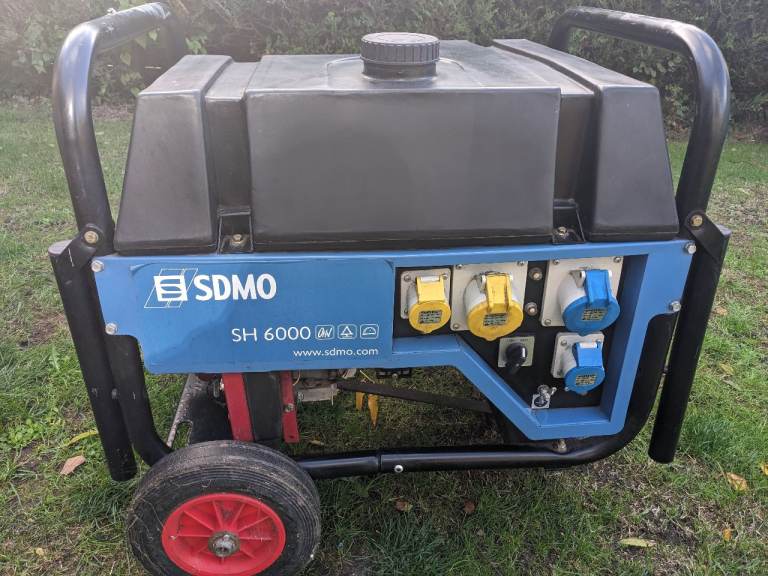 SDMO SH 6000 Petrol Generator (Dual Voltage)