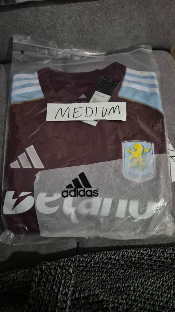 image for Medium or large new season aston villa football shirt top brand new