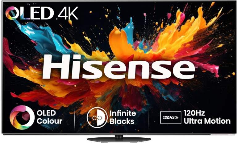 Hisense 55A85NTUK (2024) 55" 120Hz OLED Smart TV HDR10+ 