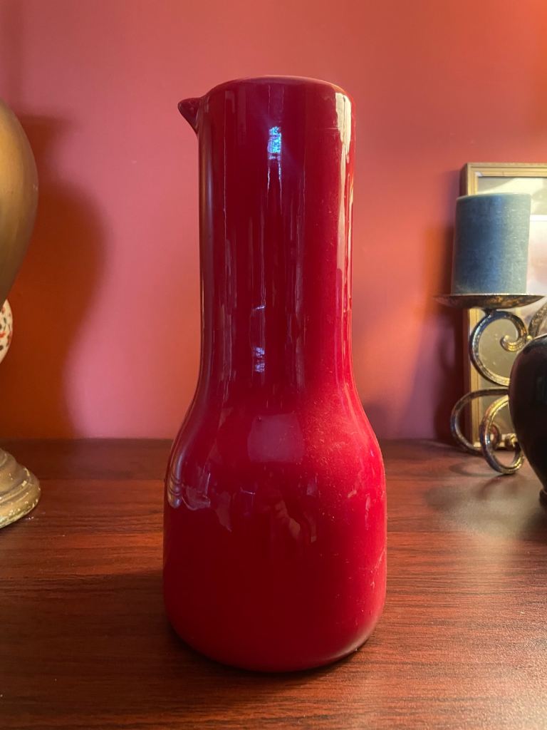 Red Ceramic Pitcher