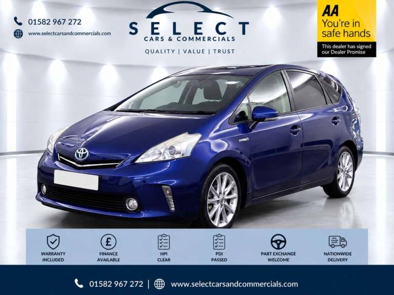 2012 Toyota Prius+ 1.8 VVTi T Spirit 5dr CVT Auto MPV PETROL/ELECTRIC Automatic