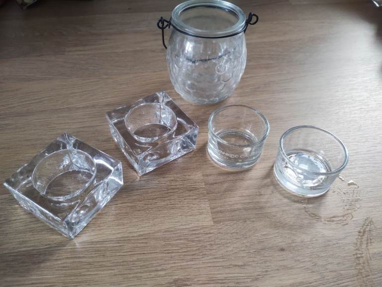Glass Candle Holders – IKEA and Yankee Candle Brands