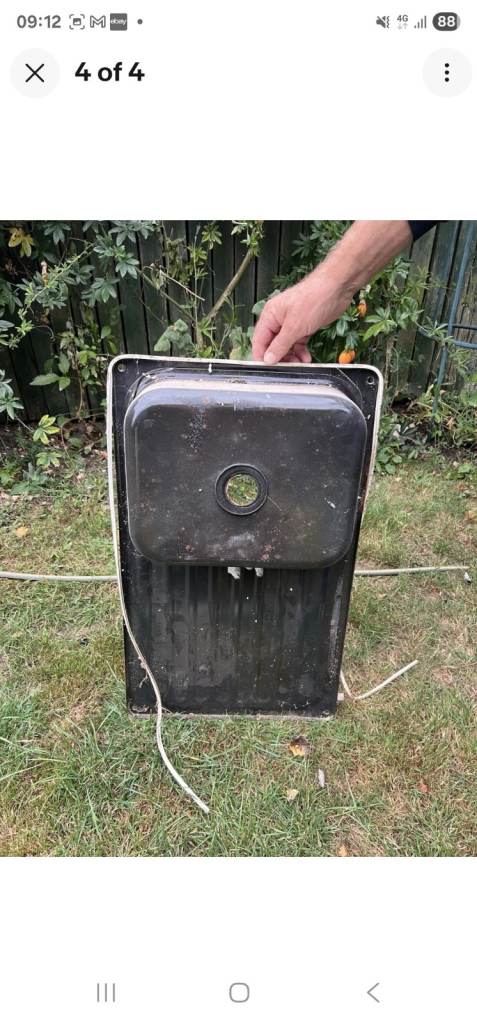 Caravan or motorhome kitchen sink and tap