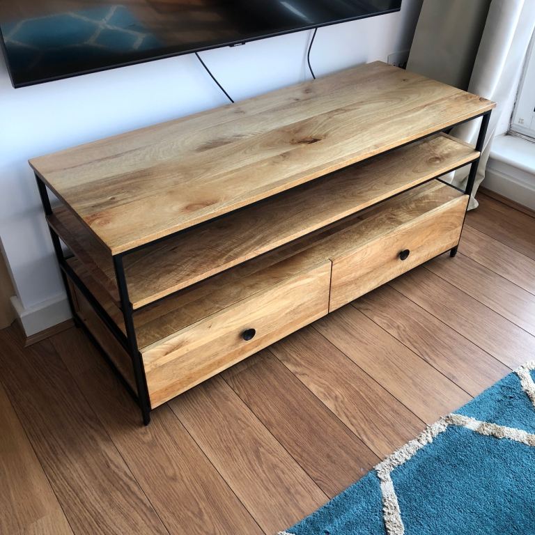 Beautiful Solid Mango Wood TV Stand/Coffee Table