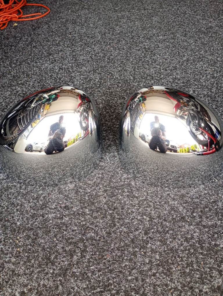 Mini cooper chrome door mirror caps 