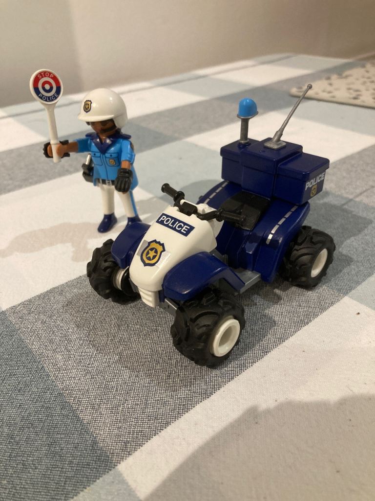 Playmobil Police Quad with Pullback Motor