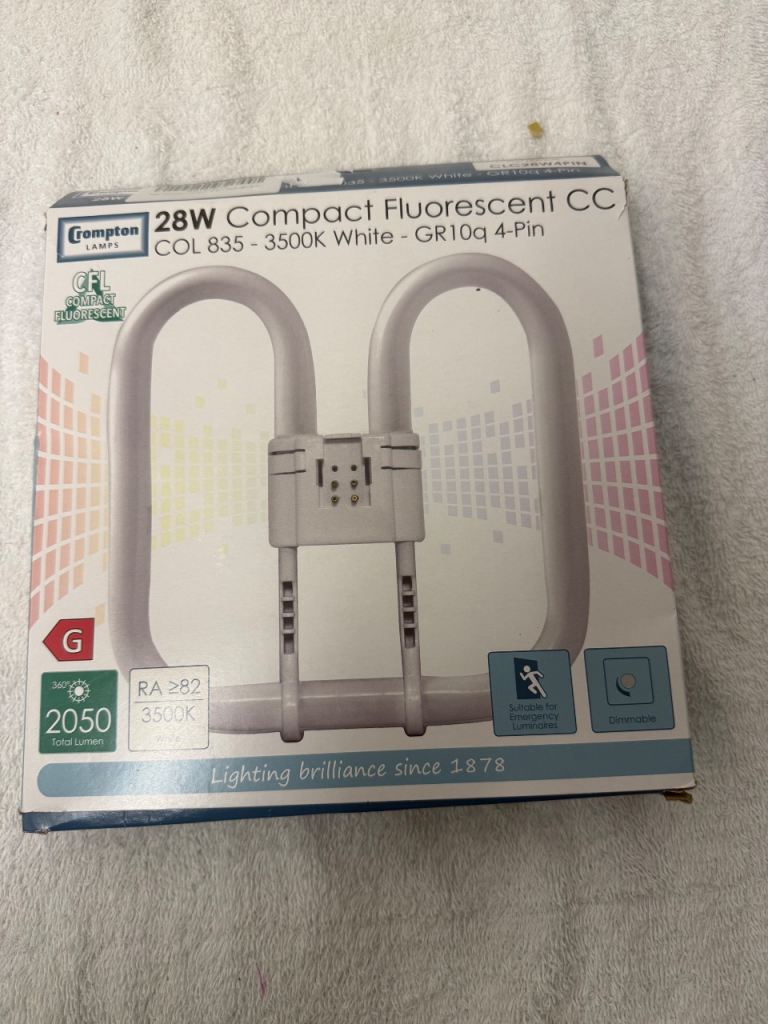Compton 28W Compact Fluorescent CC Light Bulb - New