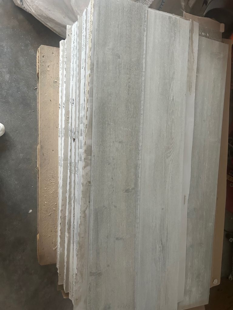 Porcelain floor titles