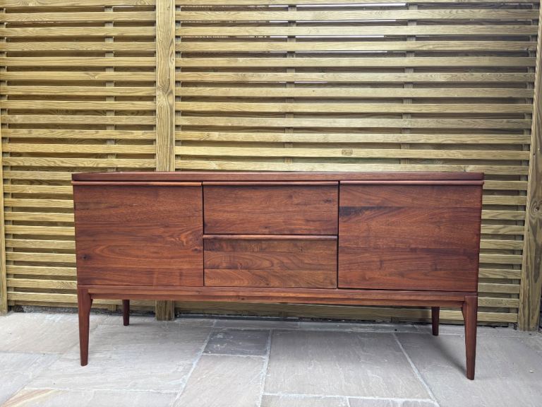 Mid century Walnut buffet / Sideboard Hemët by PIB Paris