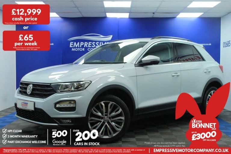 2018 18 VOLKSWAGEN T-ROC 1.0 TSI SE SUV 5DR PETROL MANUAL EURO 6 (S/S) (115 PS)