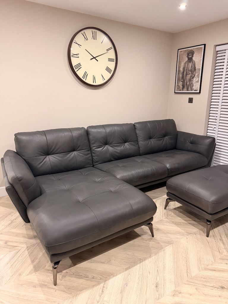 DFS HARLAN Corner leather sofa 